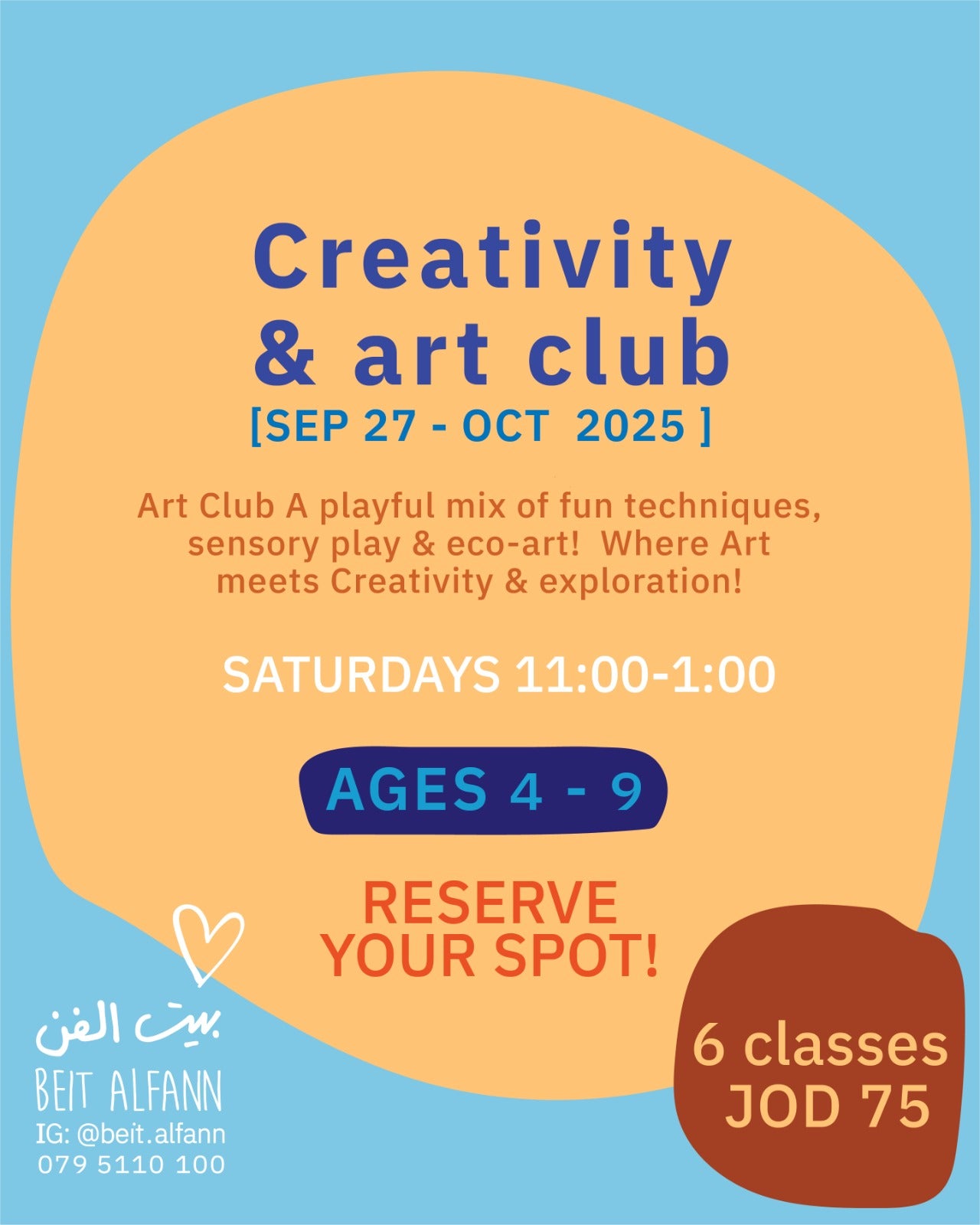 Saturday Creativity and art Club