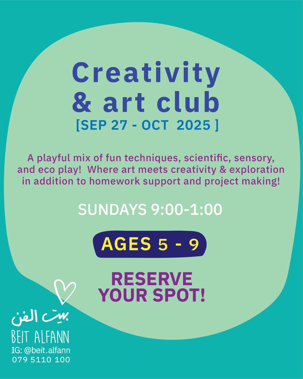 Sunday Creativity and art Club